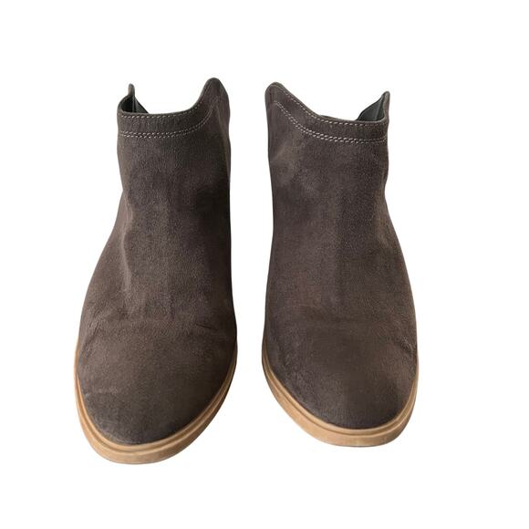 DV by Dolce Vita Gray Suede Lori Mule High Heeled Clogs Size 10 - Picture 3 of 7